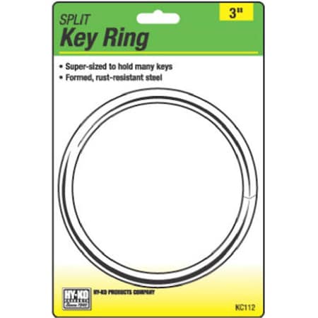 Hy-Ko Hy-Ko Products KC112 Split Key Ring, 5PK HY575788